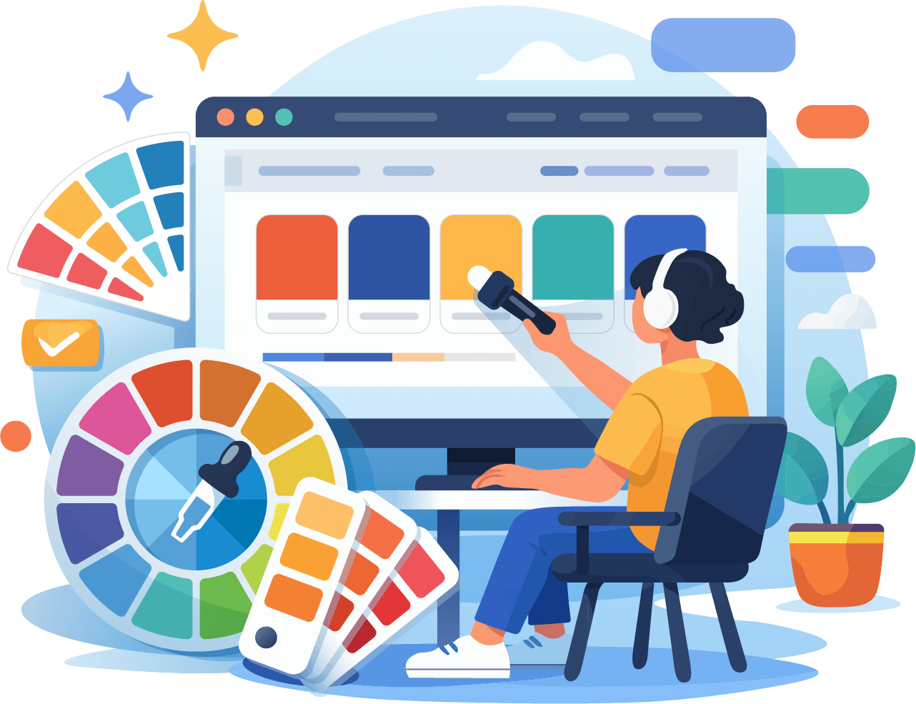 Color palette illustration