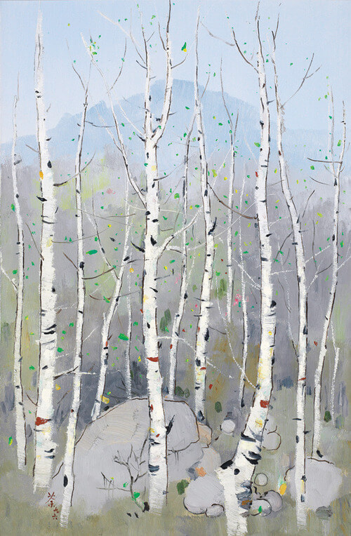 《北國春》吳冠中