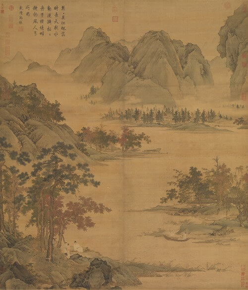 《秋江待渡》仇英