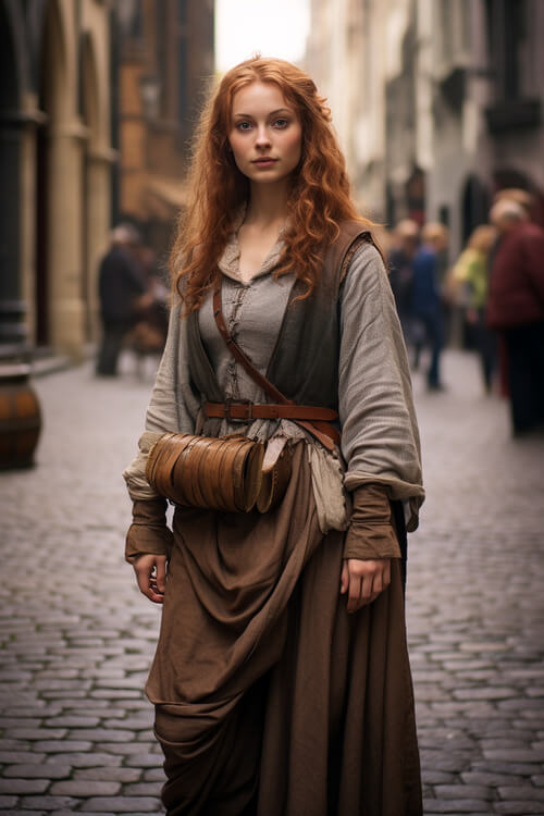 中世紀,女性,服裝:1