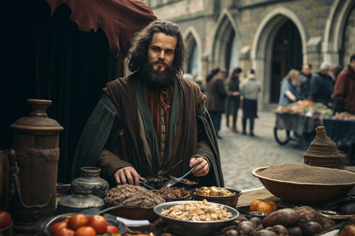 中世紀,男性,商人,服裝:1