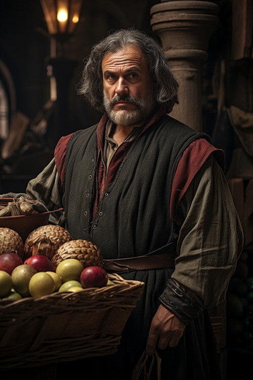 中世紀,男性,商人,服裝:4