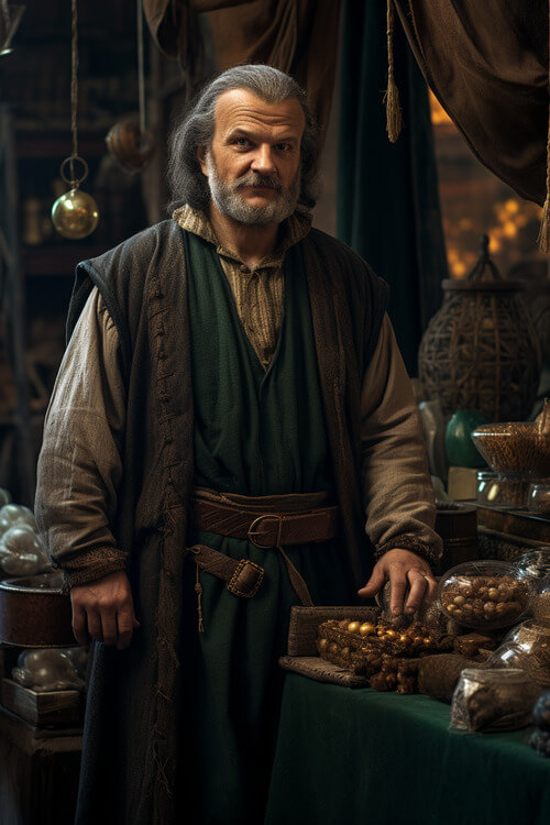 中世紀,男性,商人,服裝:5