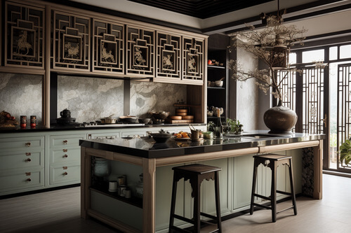 傳統中國風,廚房:3