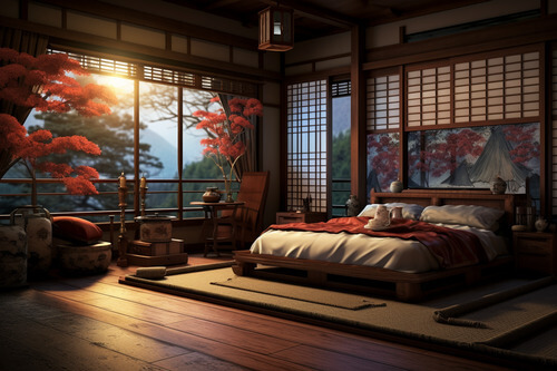 傳統日式風,臥室:5