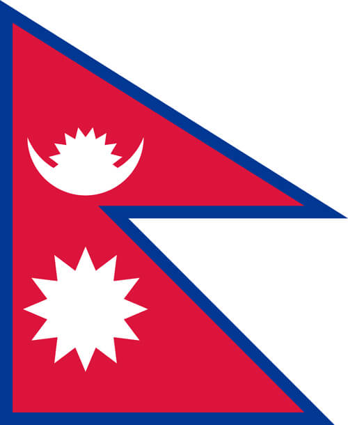 尼泊爾聯邦民主共和國,國旗