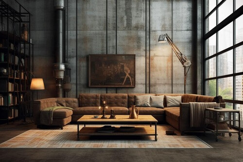 工業風,客廳:1