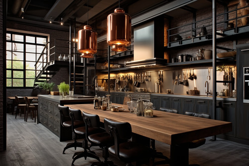 工業風,廚房:2