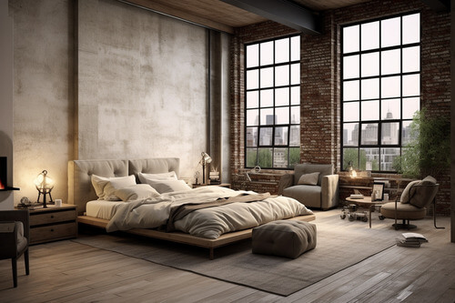 工業風,臥室:3