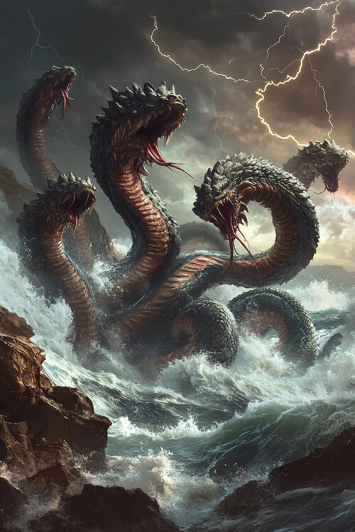 希臘神話,九頭蛇:5