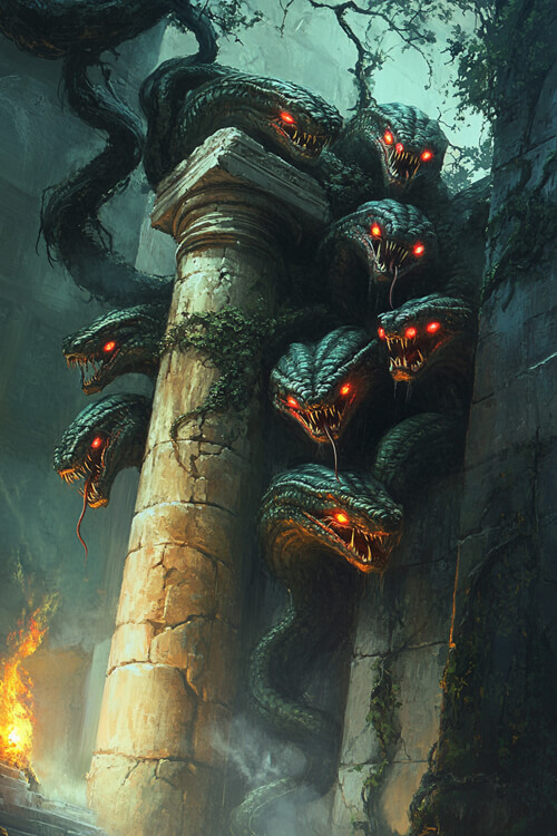 希臘神話,九頭蛇:6