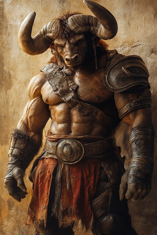 希臘神話,米諾陶洛斯(牛頭人):4