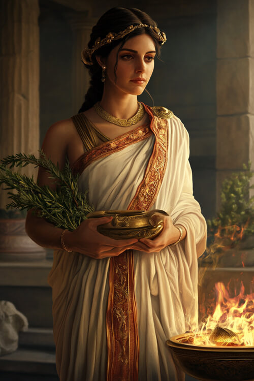 希臘神話,赫斯提亞:1