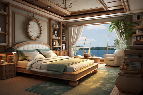海洋風,臥室:1