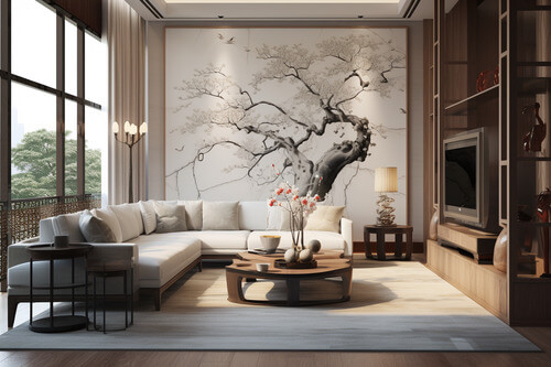 現代中國風,客廳:2