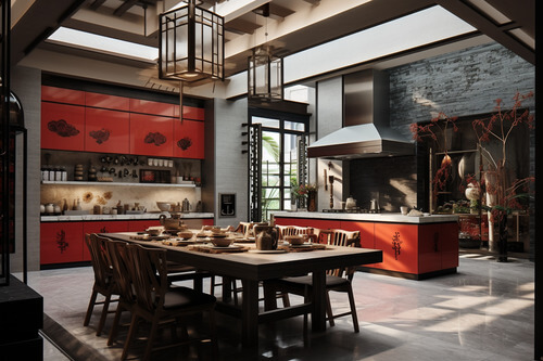 現代中國風,廚房:1