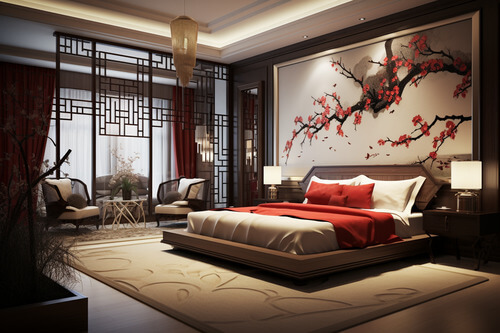 現代中國風,臥室:3
