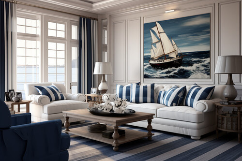 航海風,客廳:2
