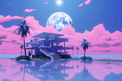 蒸汽波,藝術作品:1