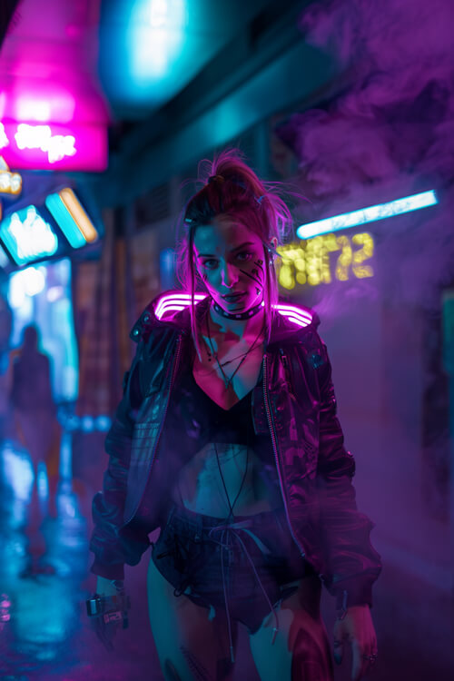 賽博龐克,女性,時尚:1