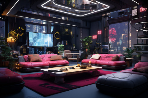 賽博龐克,客廳:7