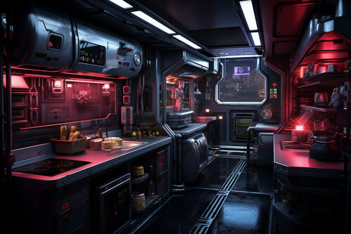 賽博龐克,廚房:2