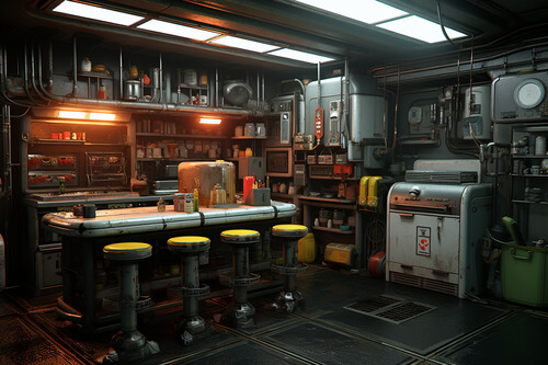 賽博龐克,廚房:3