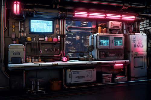 賽博龐克,廚房:6