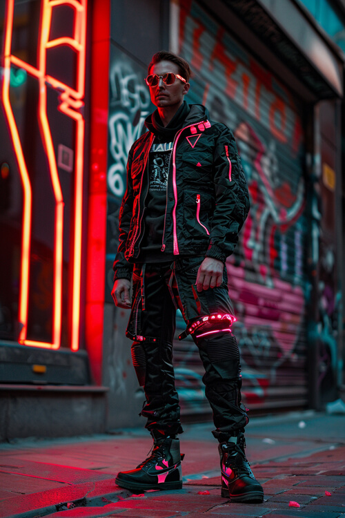 賽博龐克,男性,時尚:2